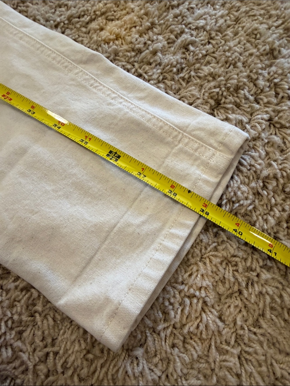 EUC REI Cooperative Trailsmith Cream Utility Painters Overalls, Womens 6 - Picture 11 of 14